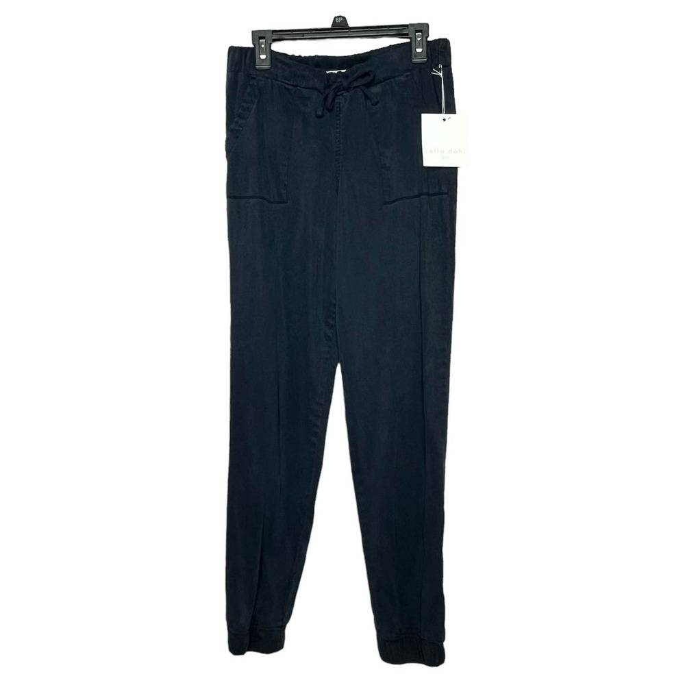 Bella Dahl Girl Dark Navy Soft Pocket Jogger Pants New Size 14